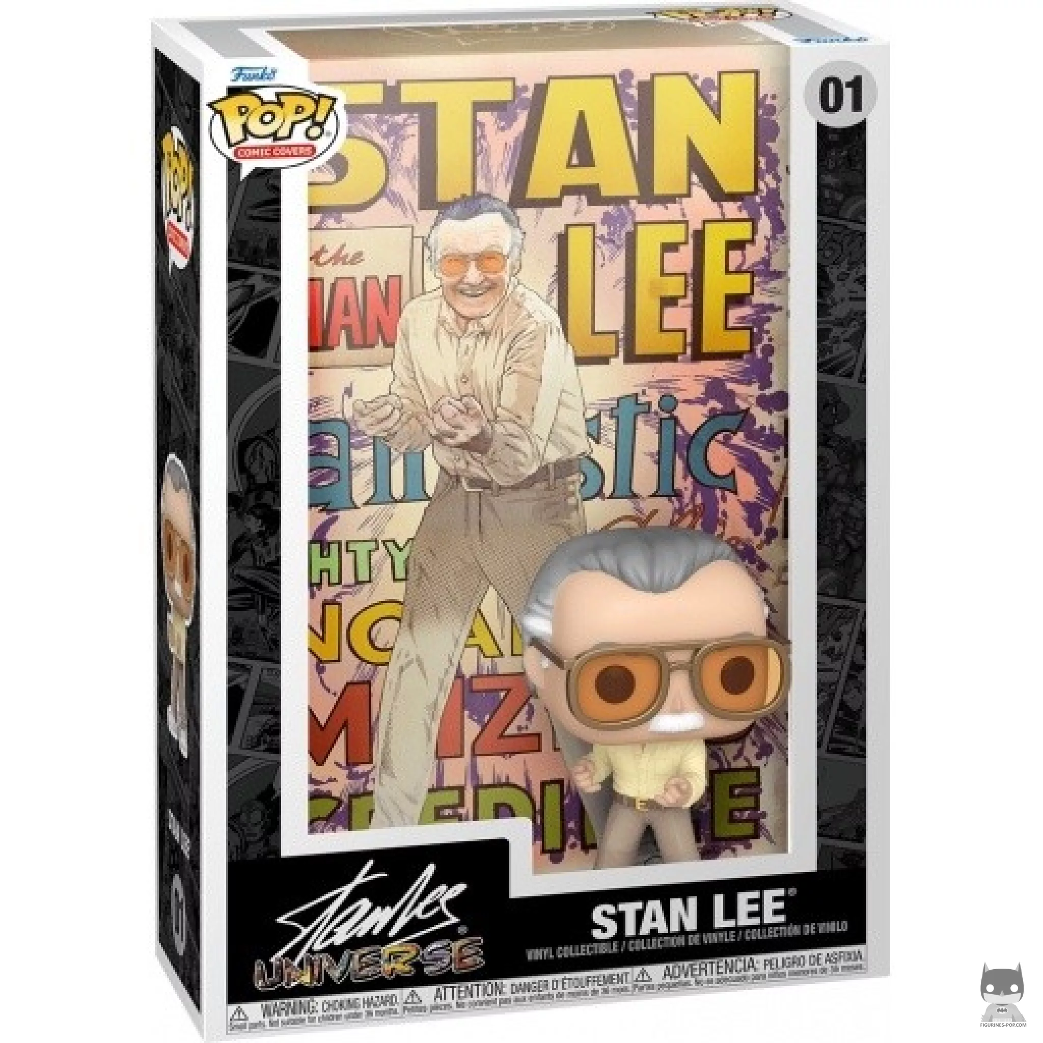 Figurine Funko POP Stan Lee (Comic Covers) avec boîte