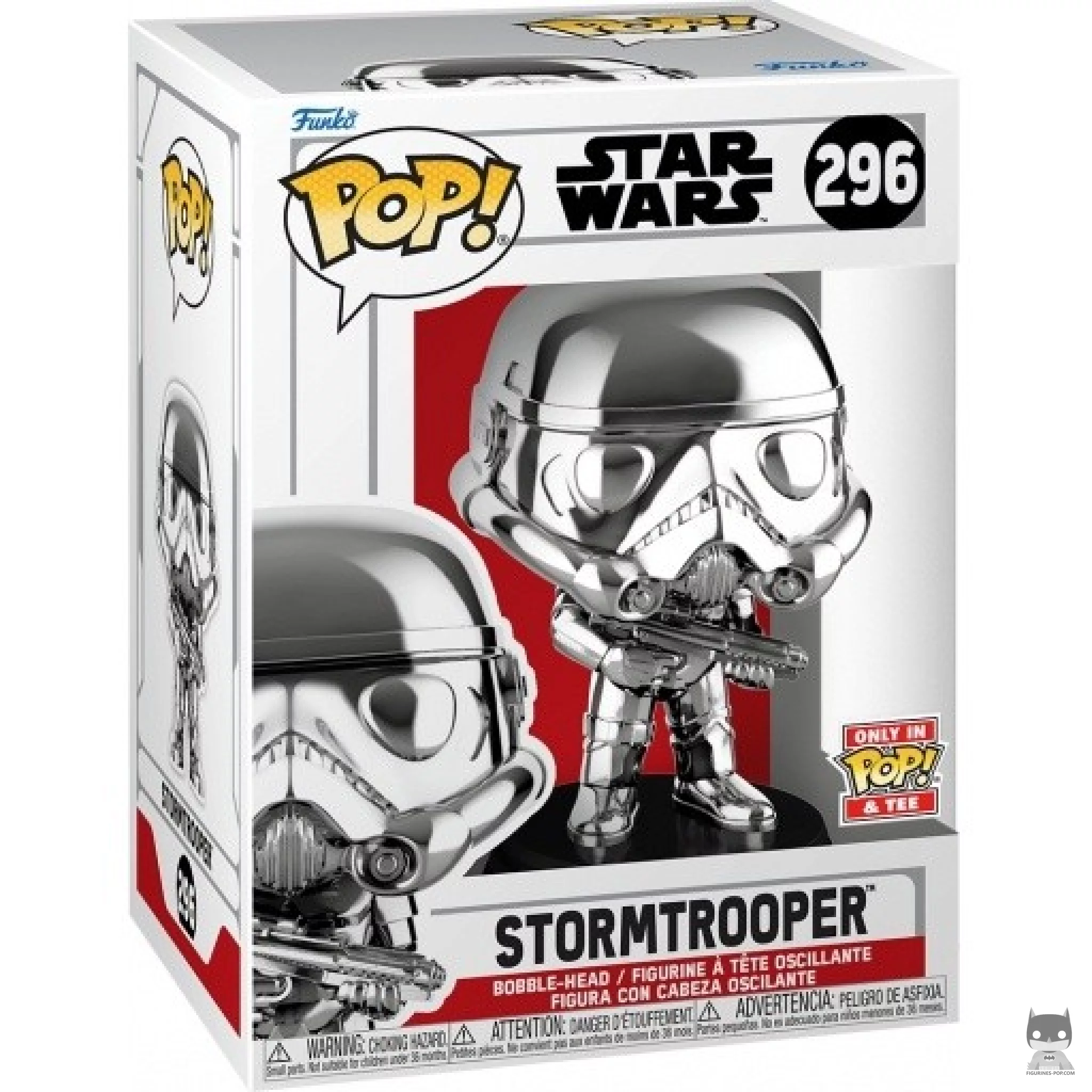Figurine Funko POP Stormtrooper (Silver Chrome) avec boîte