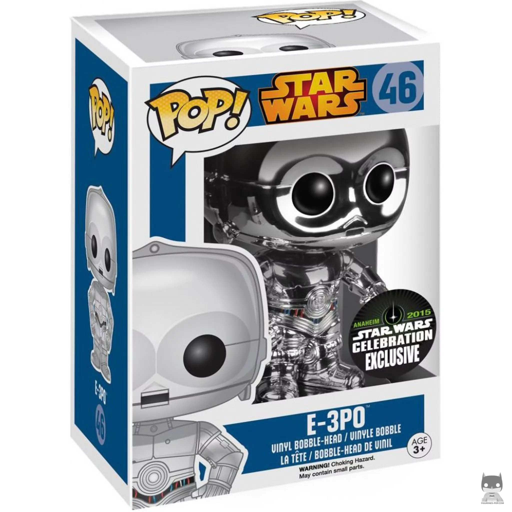 Figurine Funko POP E-3PO (Argent) avec boîte