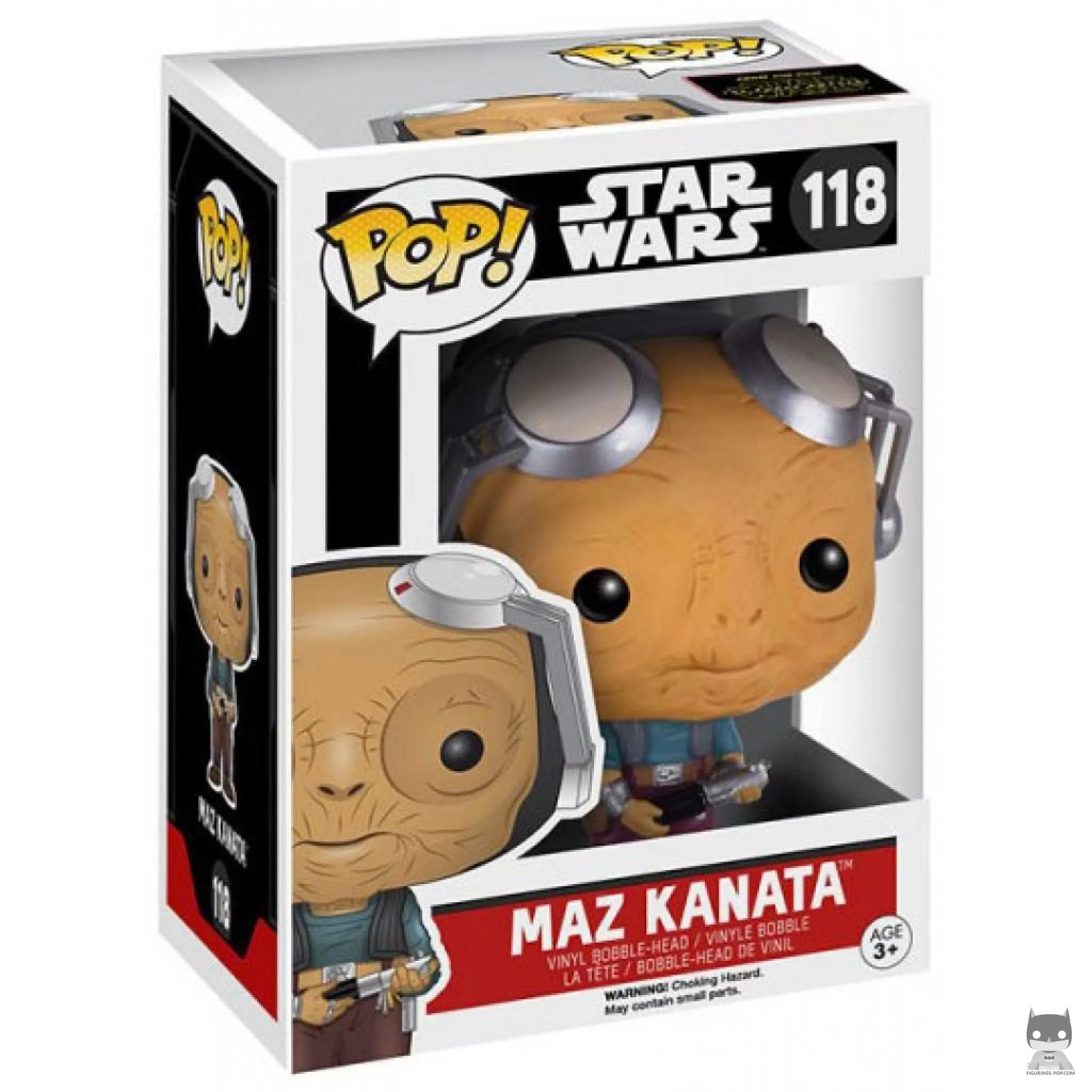 Figurine Funko POP Maz Kanata Lunettes sur le Front avec boîte