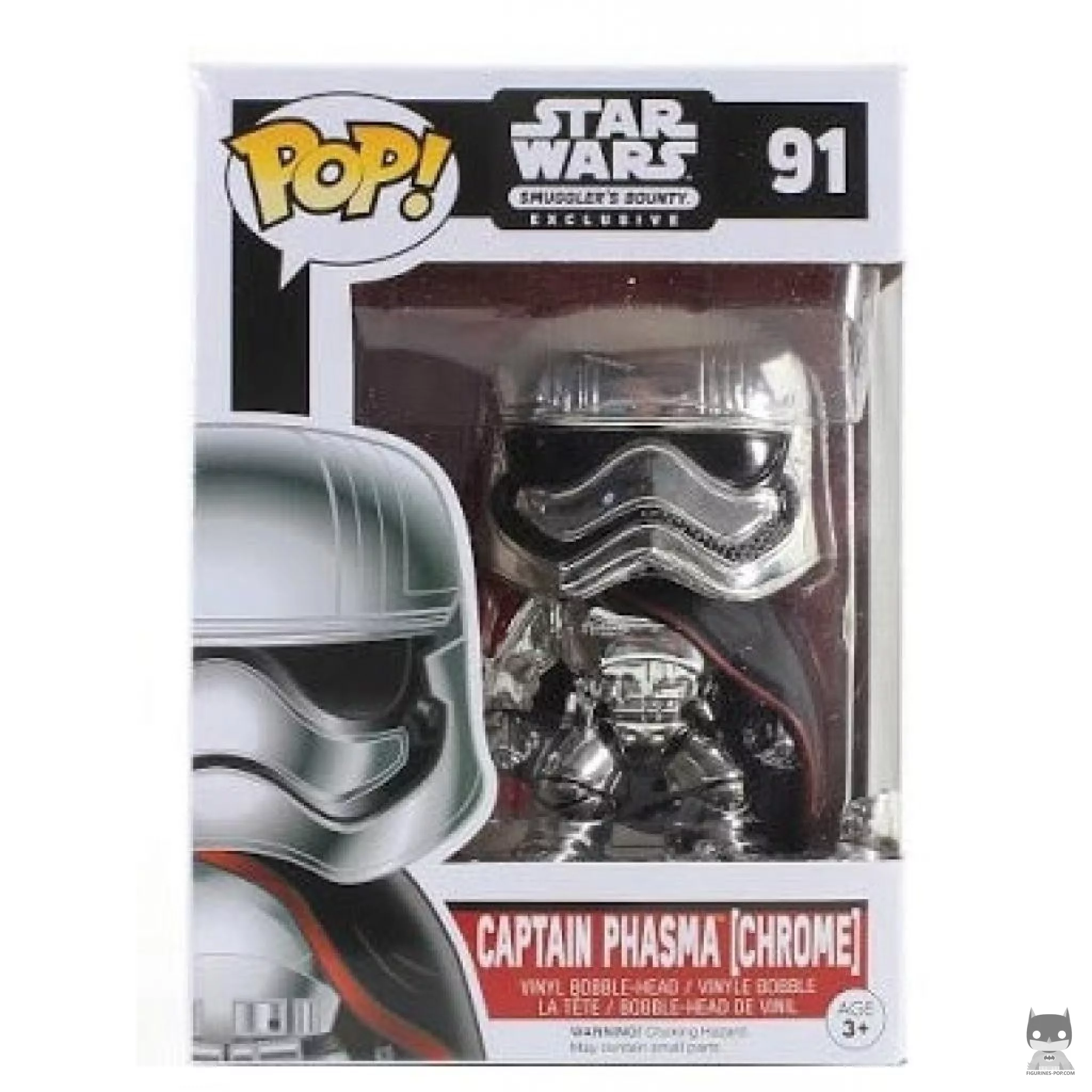 Figurine Funko POP Capitaine Phasma (Chrome) avec boîte