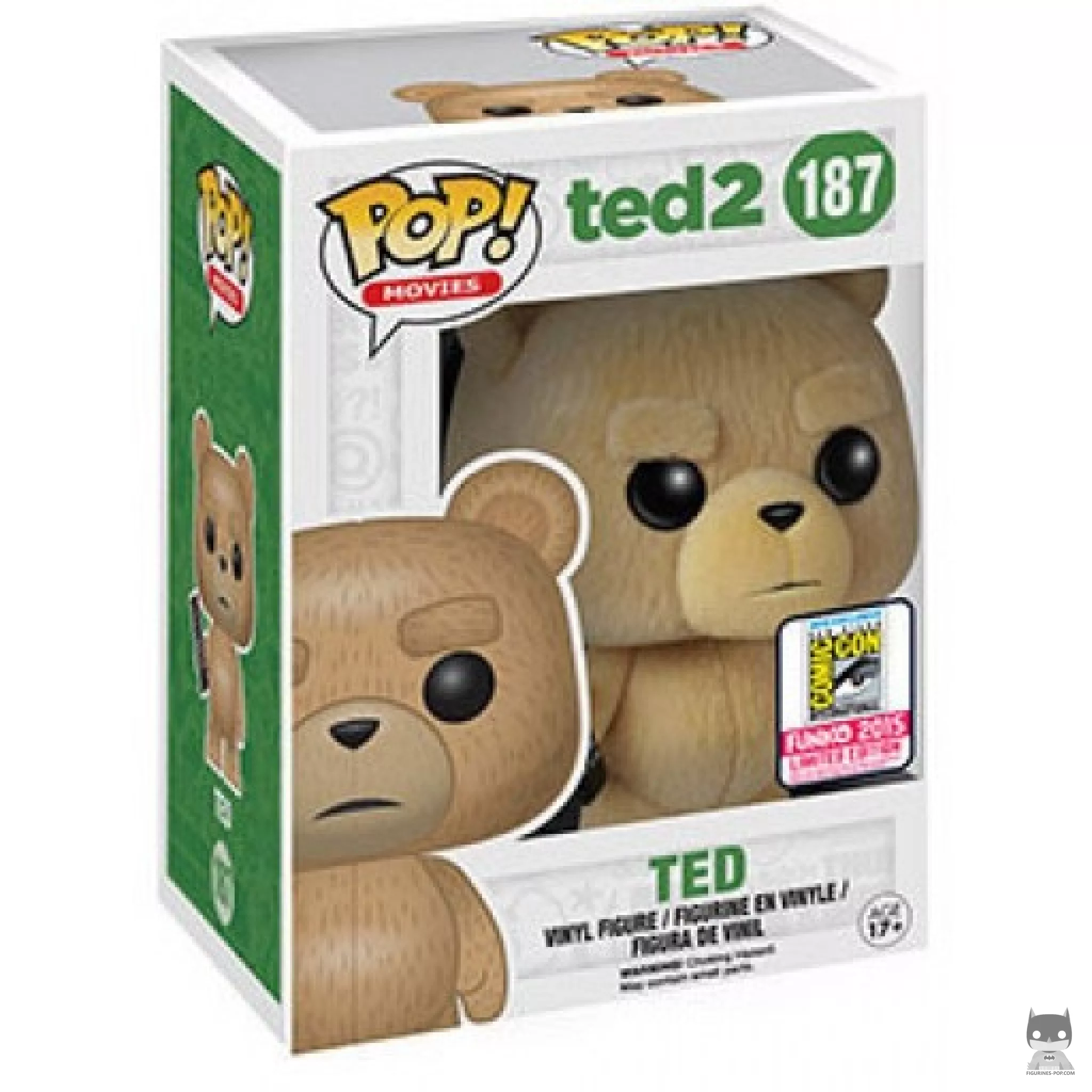 Figurine Funko POP Ted avec Télécommande (Flocked) avec boîte