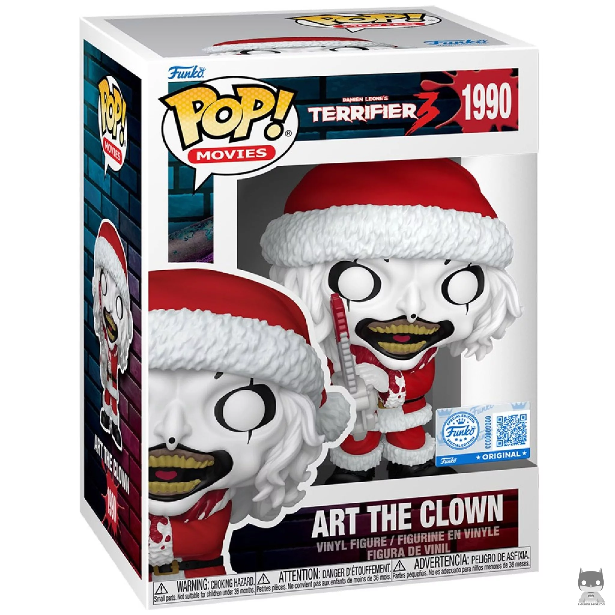 Figurine Funko POP Art le Clown (Tronçonneuse) avec boîte