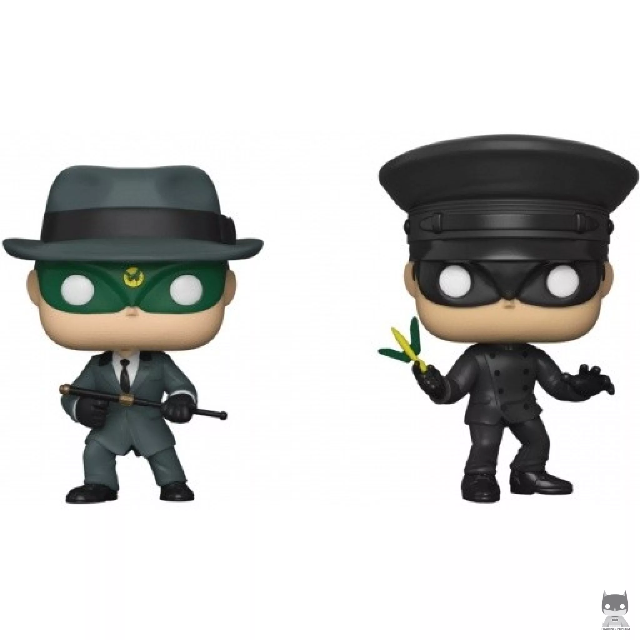 Figurine Funko POP Le Frelon Vert (Costume Gris) & Kato (The Green Hornet)