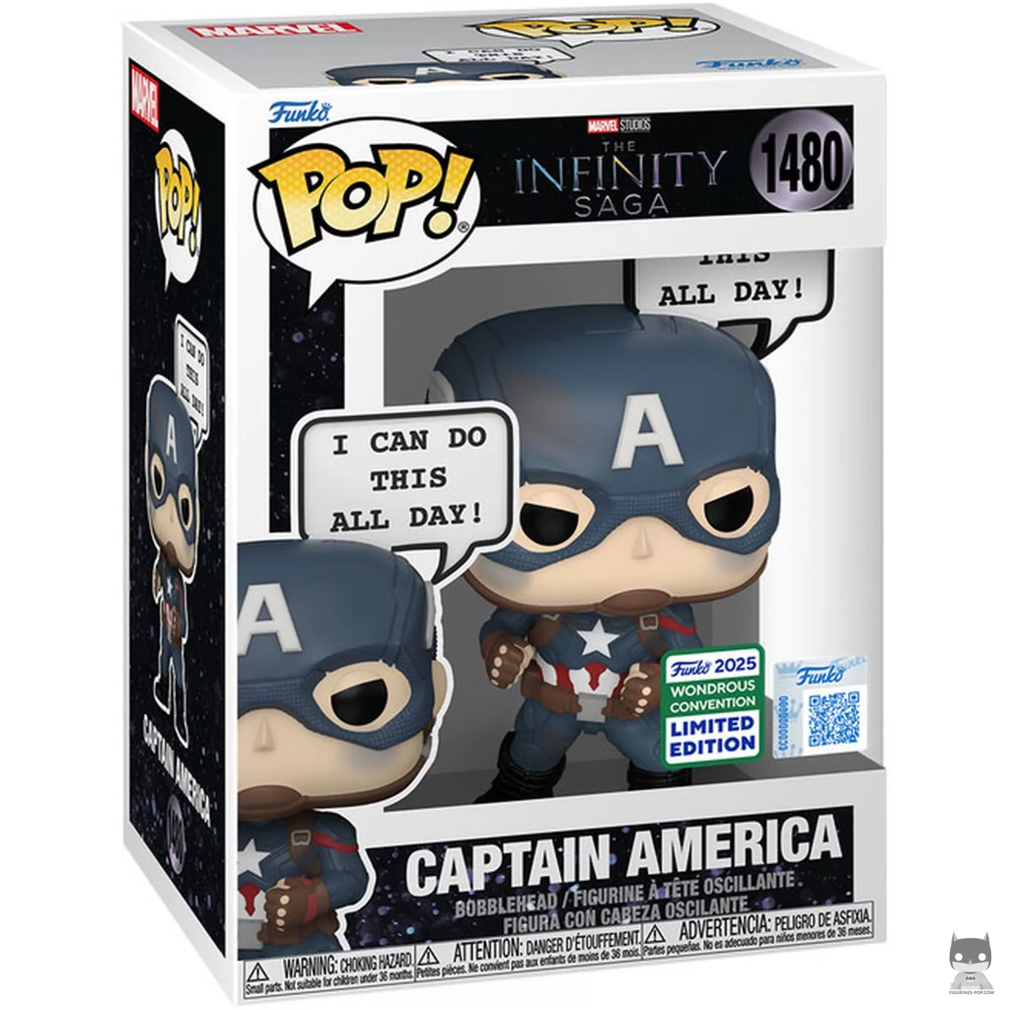Figurine Funko POP Captain America (I Can Do This All Day) avec boîte
