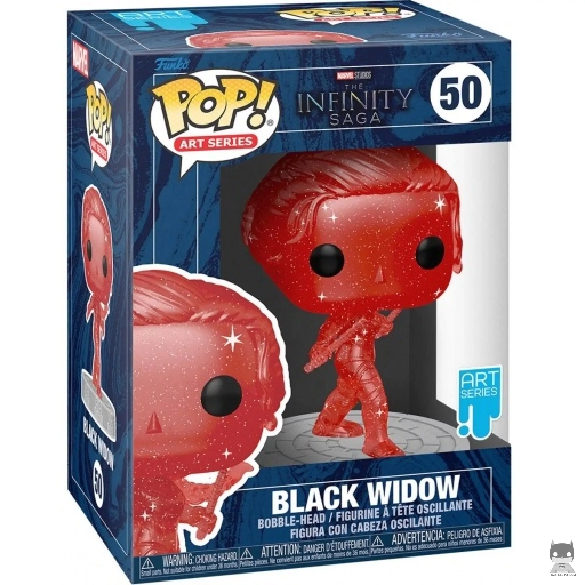 Figurine Funko POP Black Widow (Rouge) avec boîte
