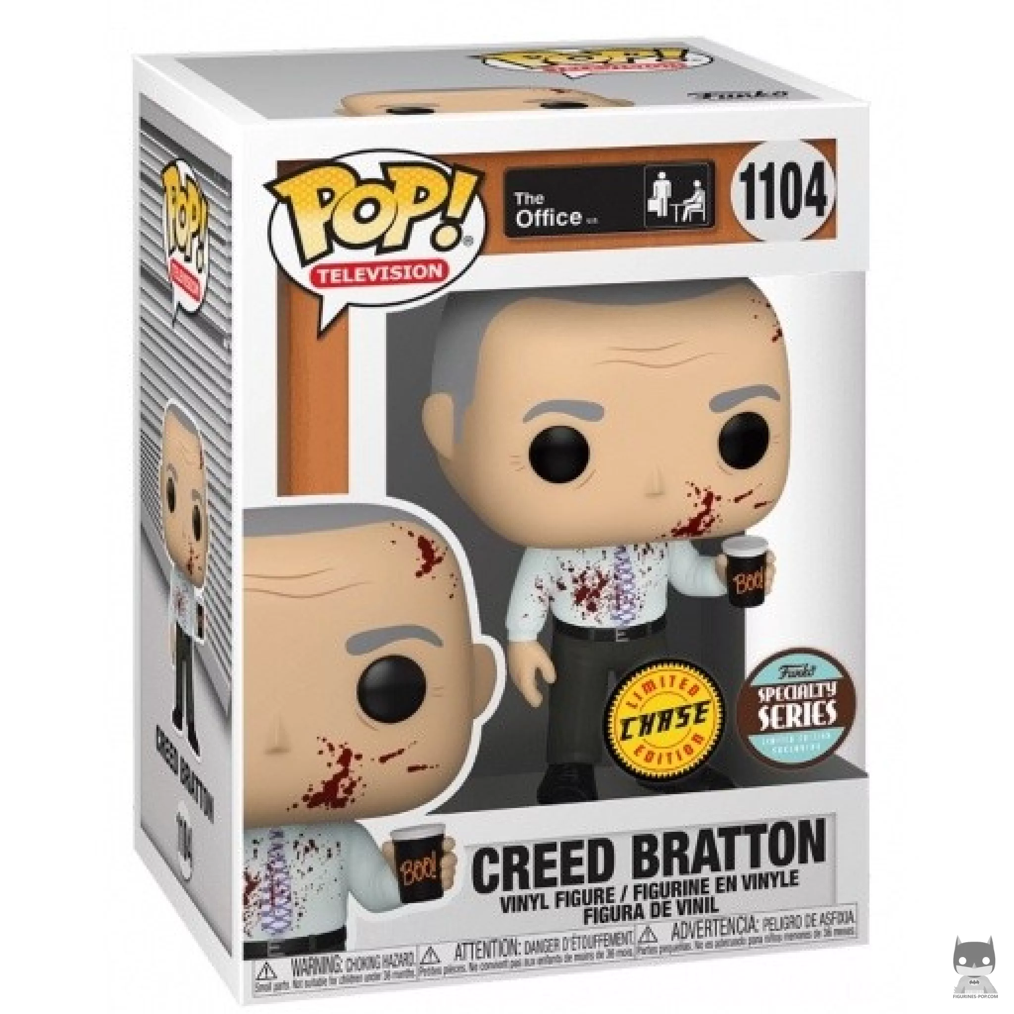 Figurine Funko POP Creed Bratton (Chase) (Bloody) avec boîte
