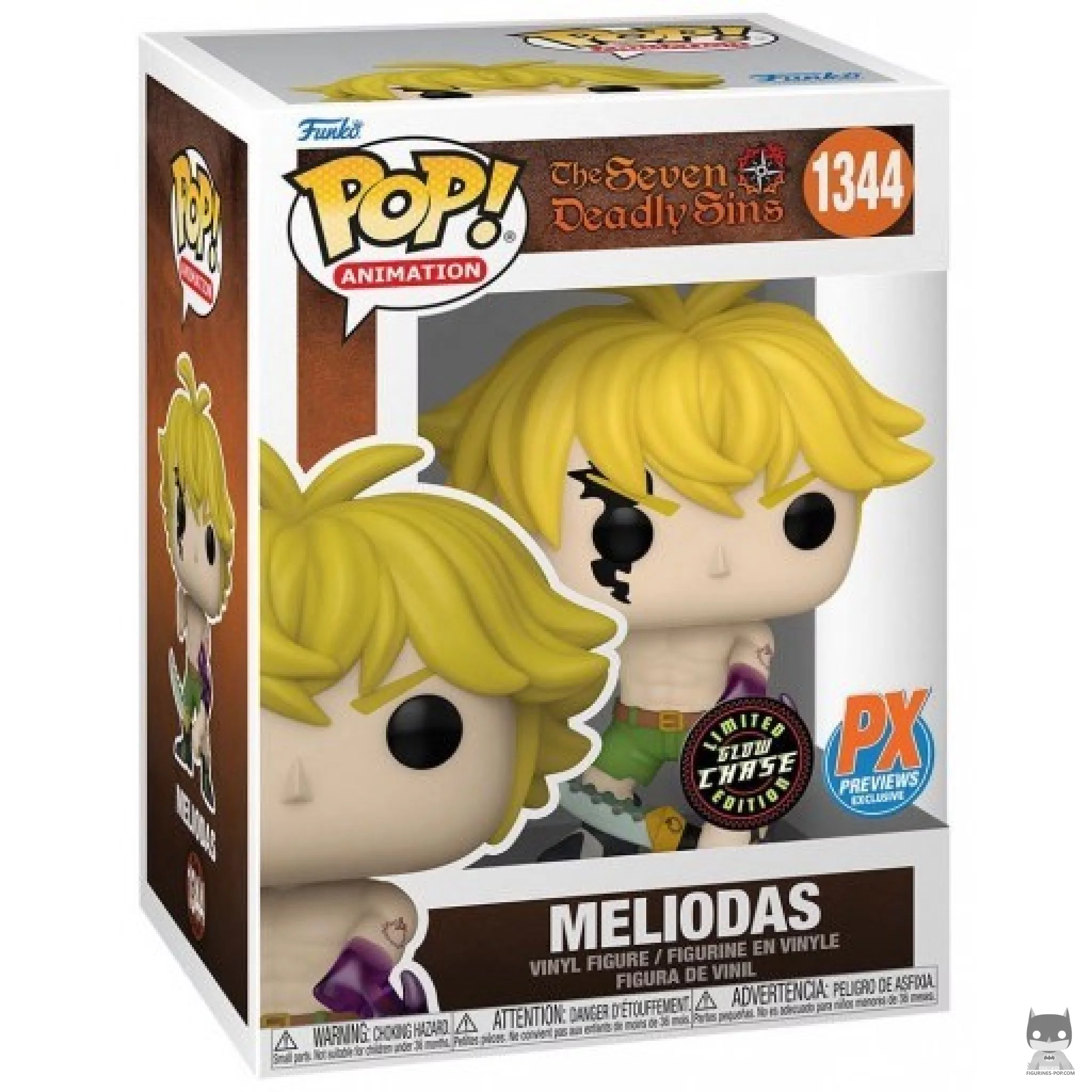 Figurine Funko POP Meliodas Mode Démon (Chase & Glow in the Dark) avec boîte
