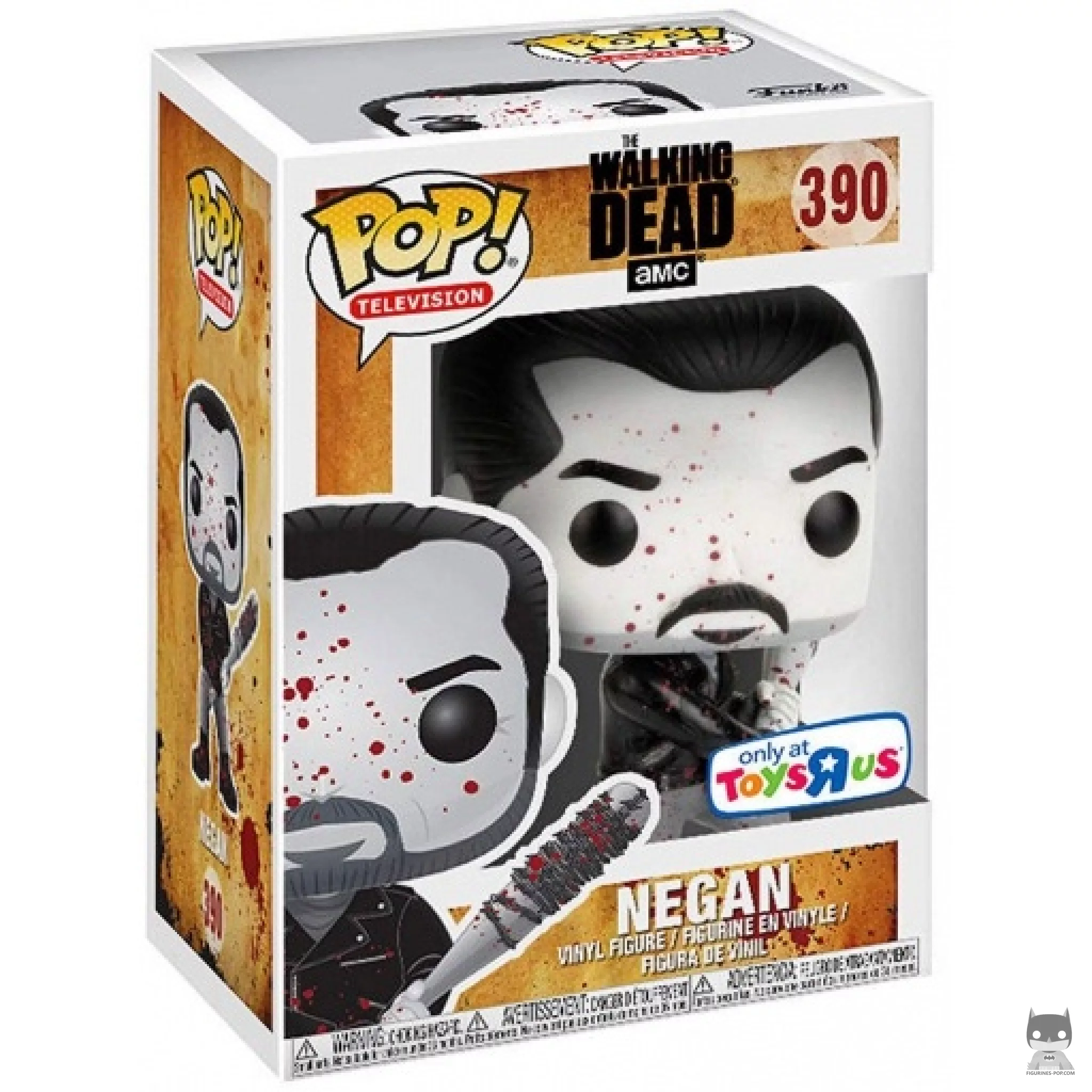 Figurine Funko POP Negan (Noir & Blanc) (Bloody) avec boîte
