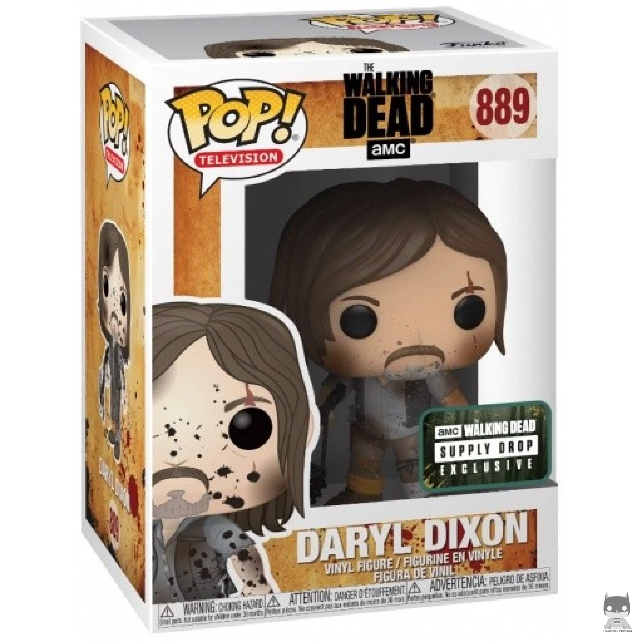 Figurine Funko POP Daryl Dixon avec boue avec boîte