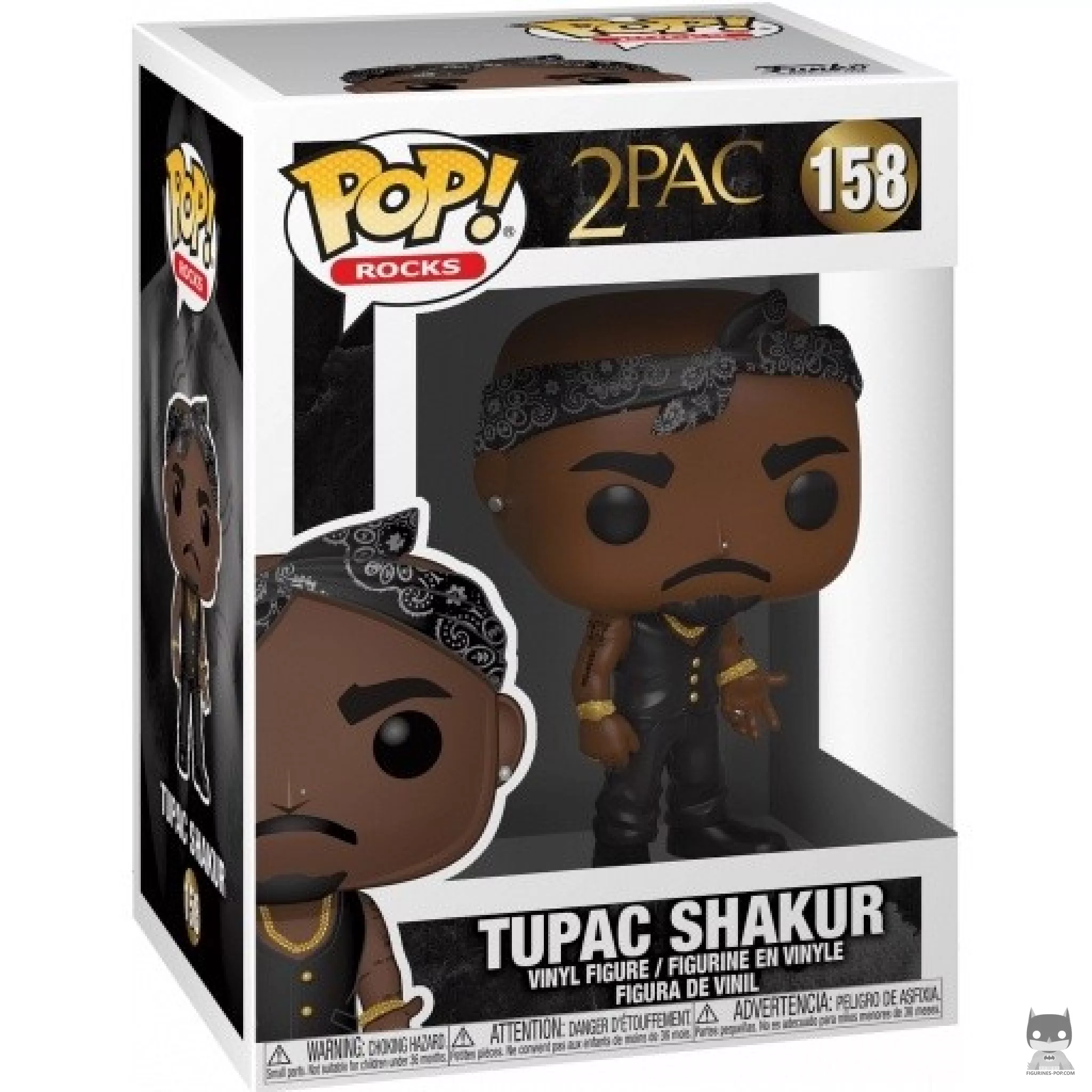 Figurine Funko POP Tupac Shakur avec boîte