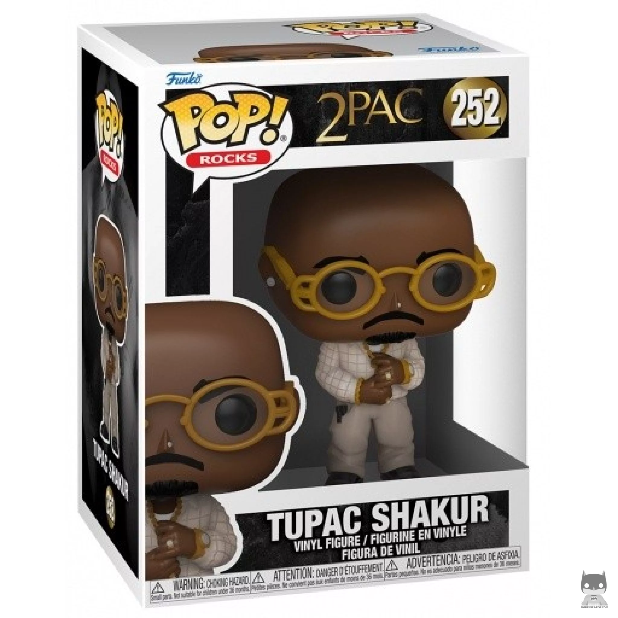 Figurine Funko POP Tupac Shakur avec boîte
