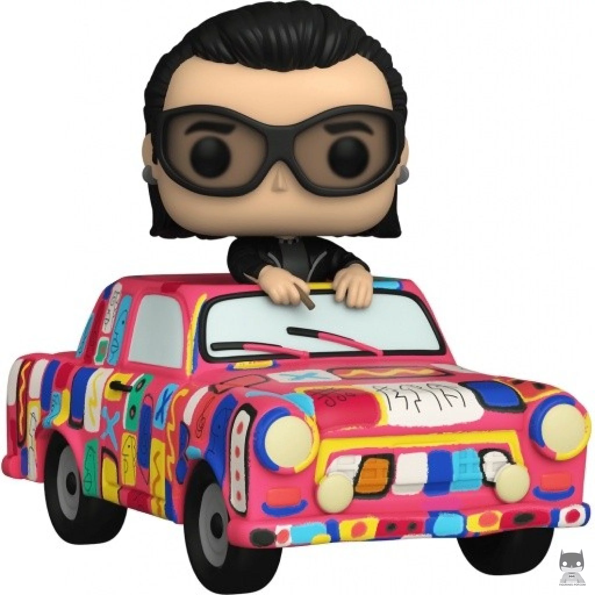 Figurine Funko POP Bono avec Voiture Achtung Baby (U2 ZooTv)