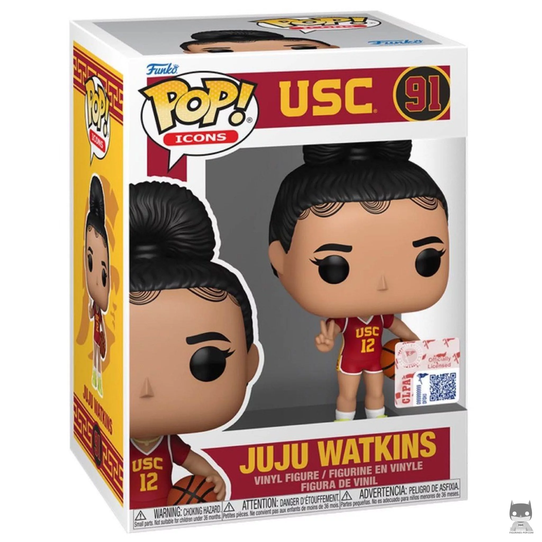 Figurine Funko POP JuJu Watkins (Cardinal Jersey) avec boîte