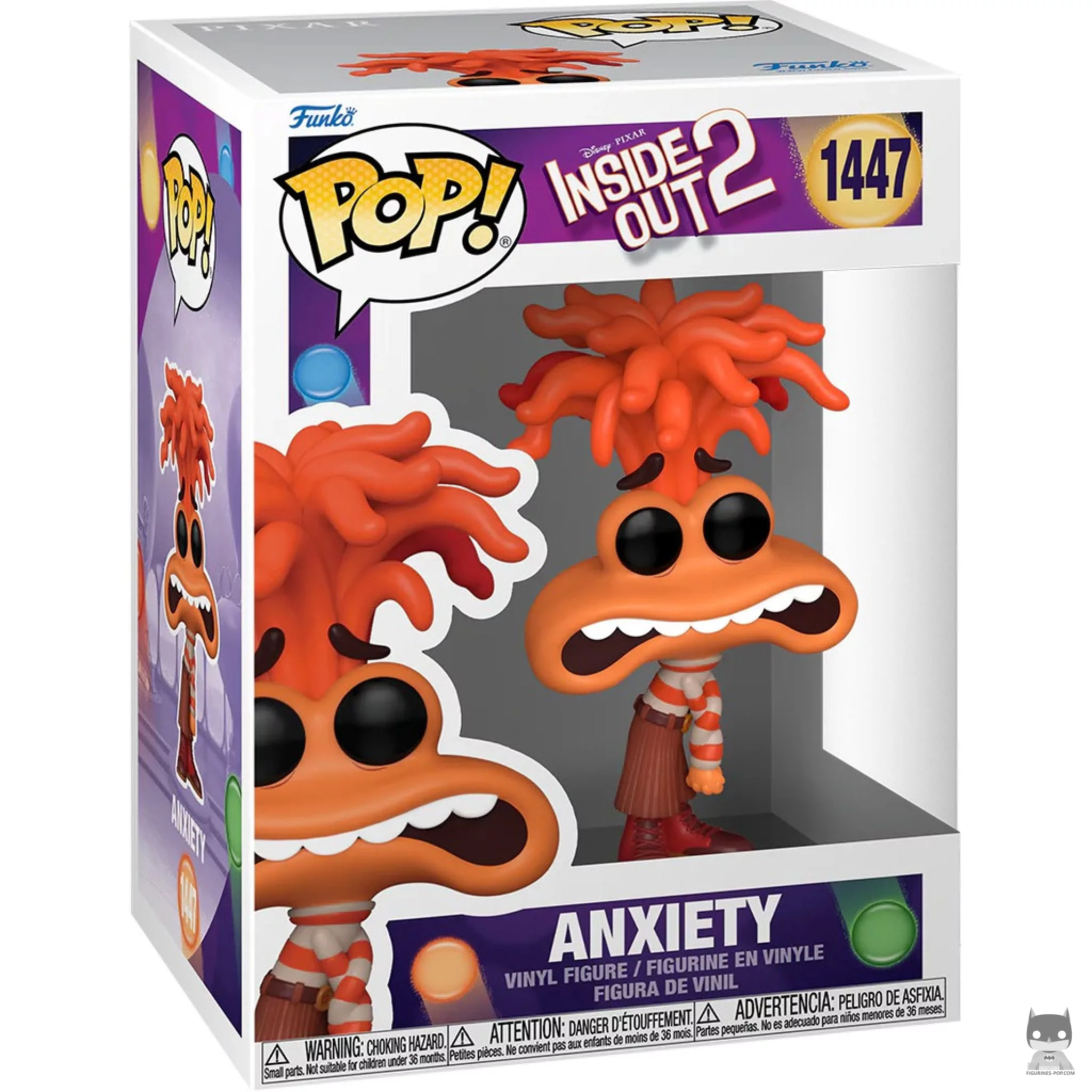 Figurine Funko POP Anxiété avec boîte