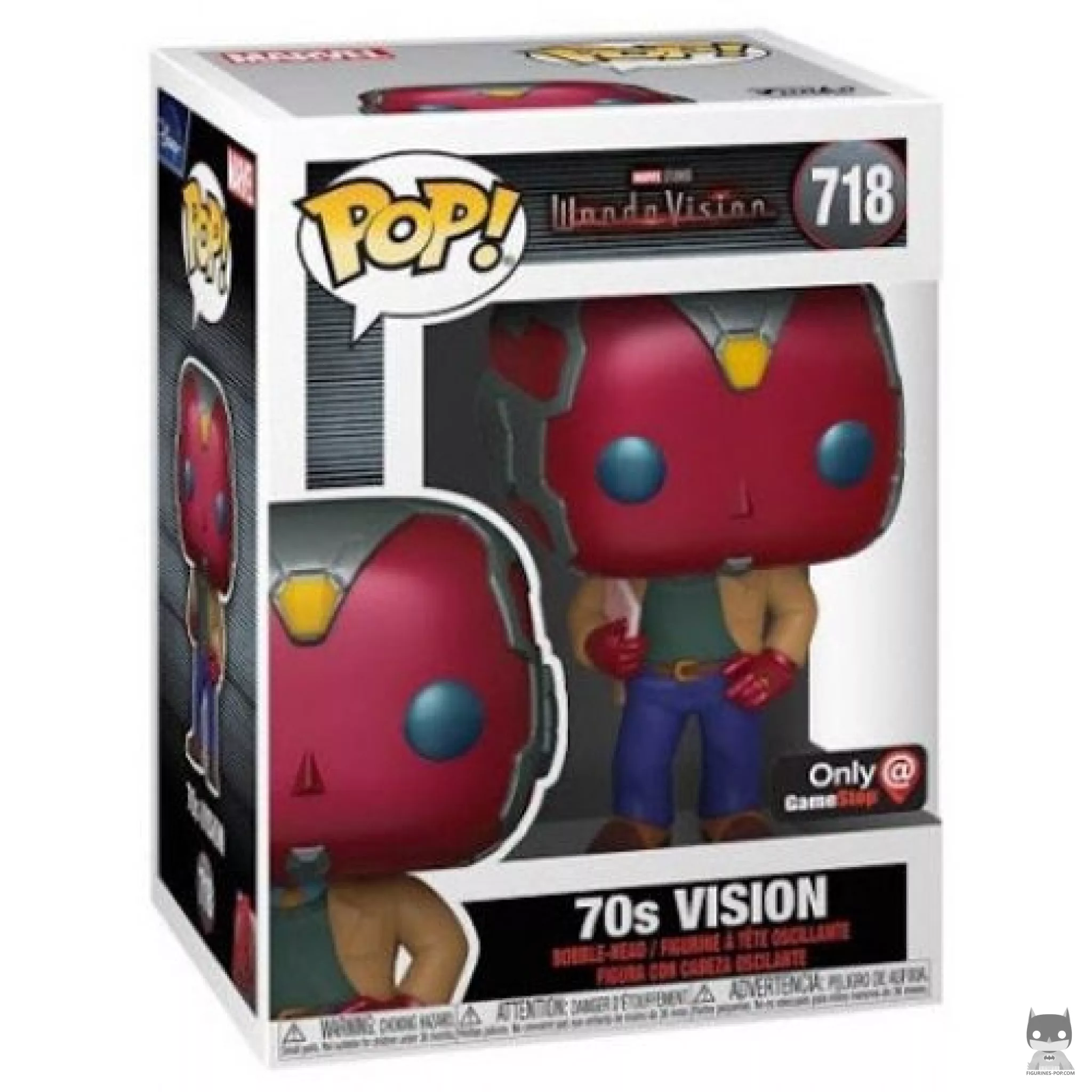 Figurine Funko POP Vision 70's avec boîte
