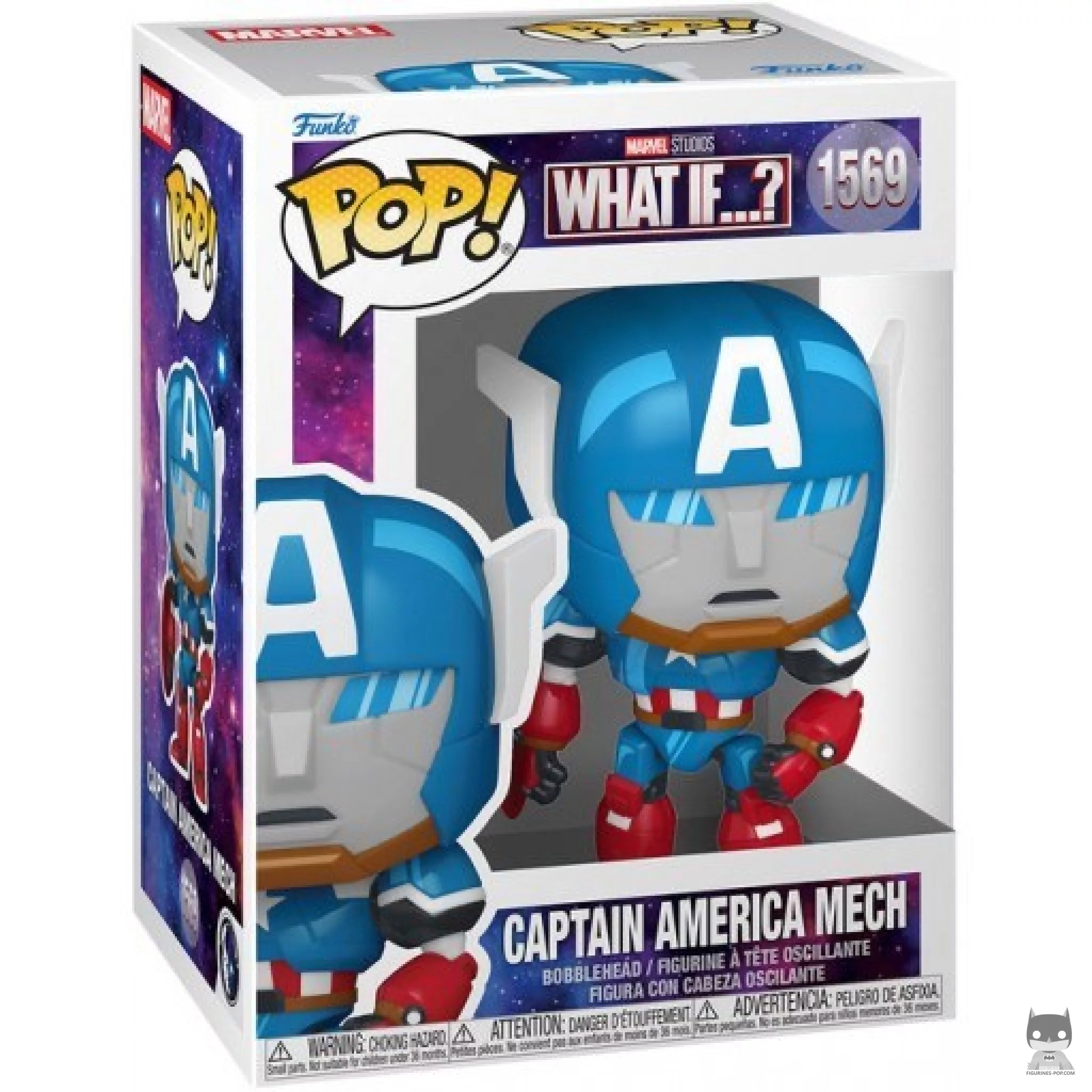 Figurine Funko POP Captain America Robot avec boîte