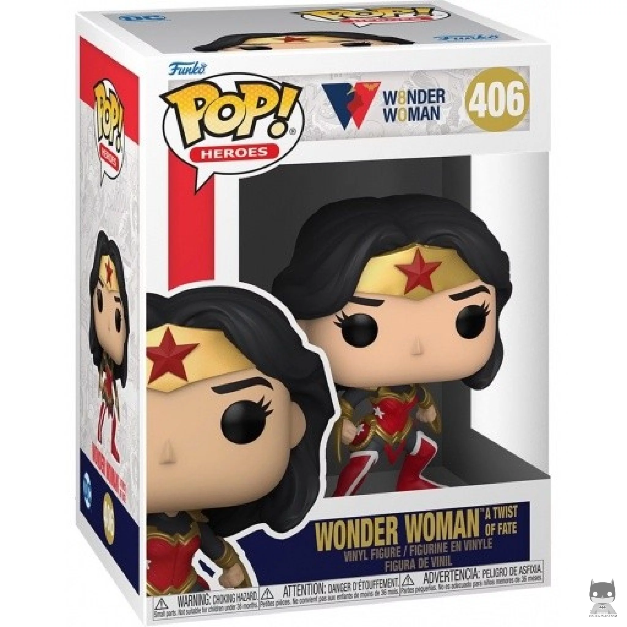 Figurine Funko POP Wonder Woman a Twist of Fate avec boîte