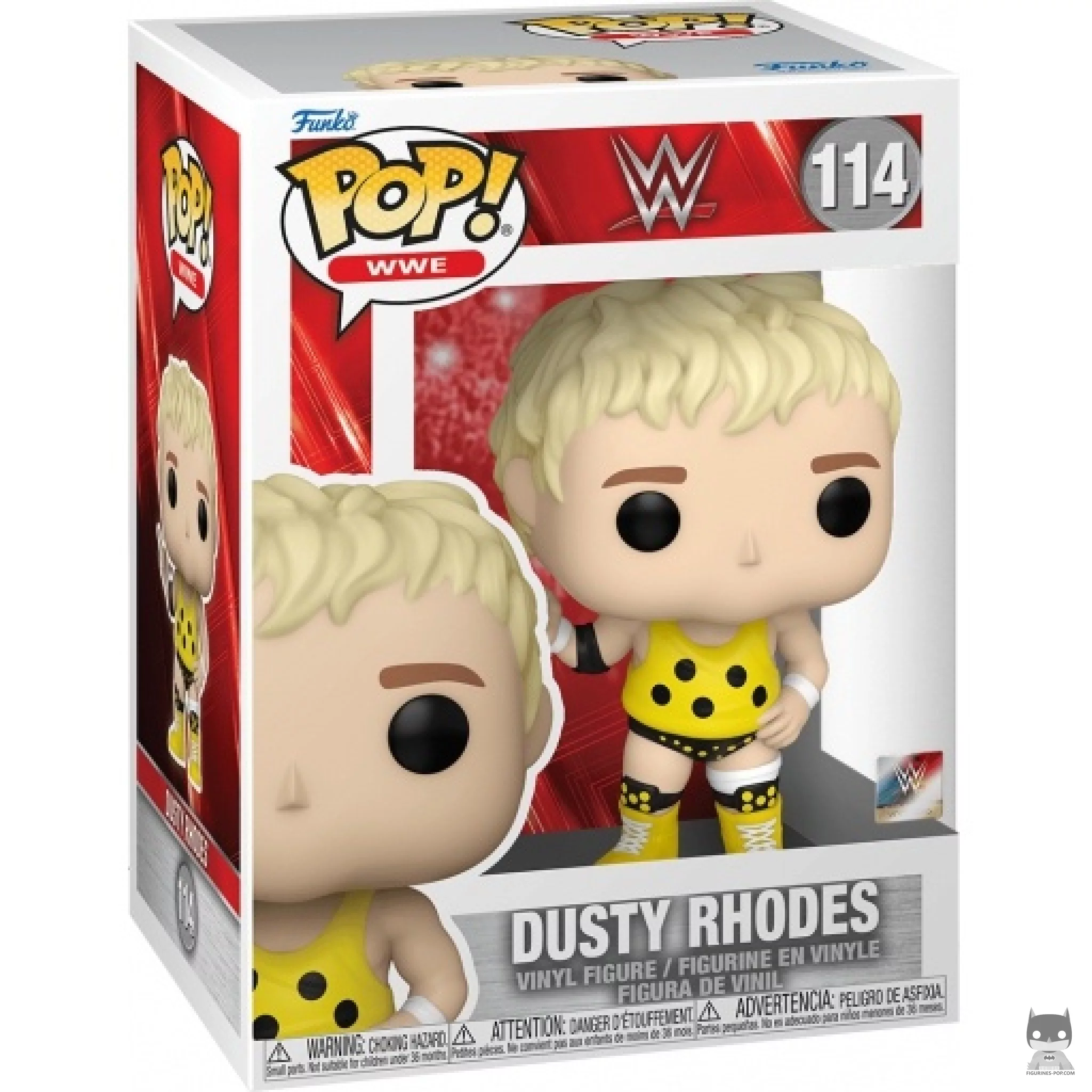 Figurine Funko POP Dusty Rhodes avec boîte