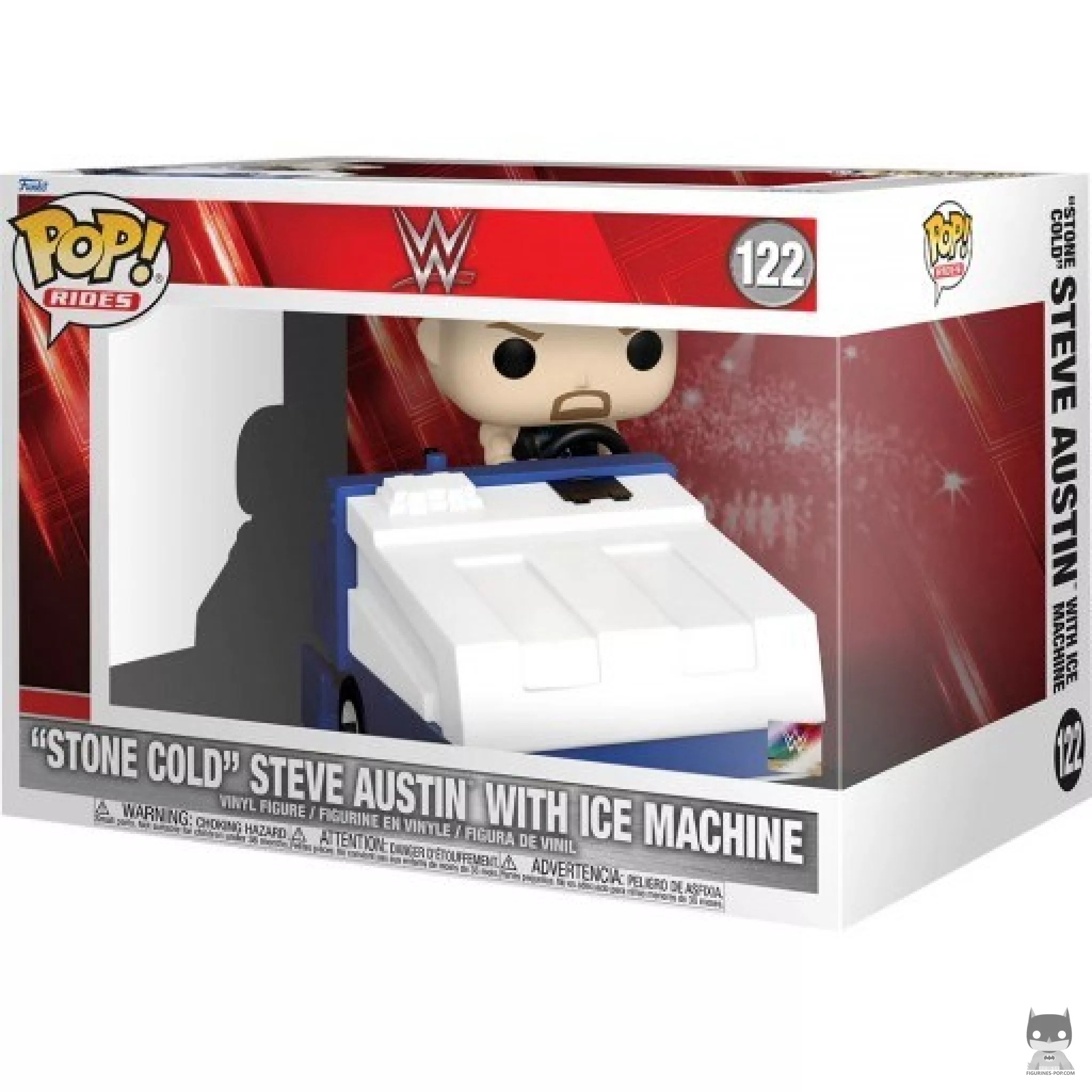 Figurine Funko POP Stone Gold Steve Austin avec Surfaceuse avec boîte