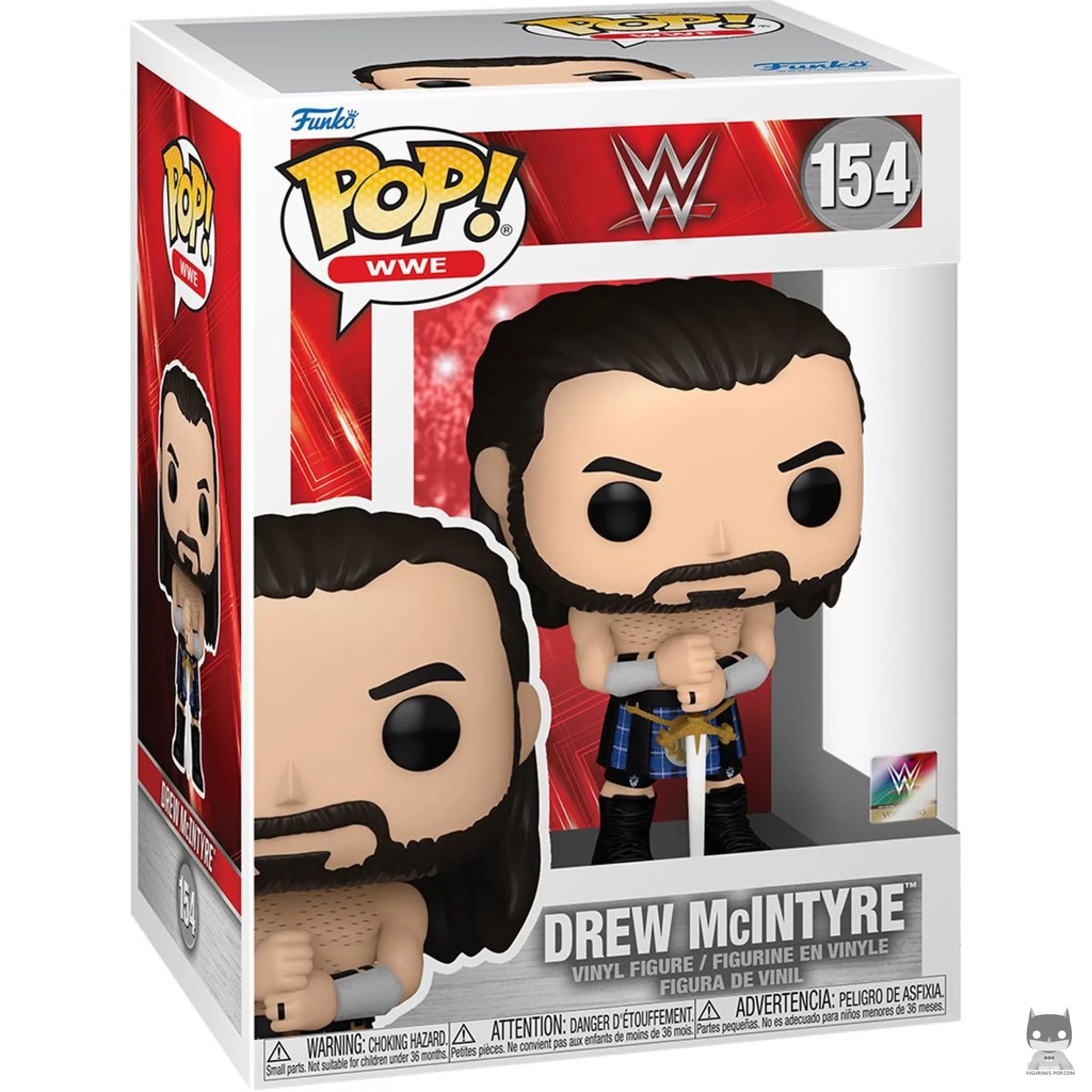 Figurine Funko POP Drew McIntyre avec boîte