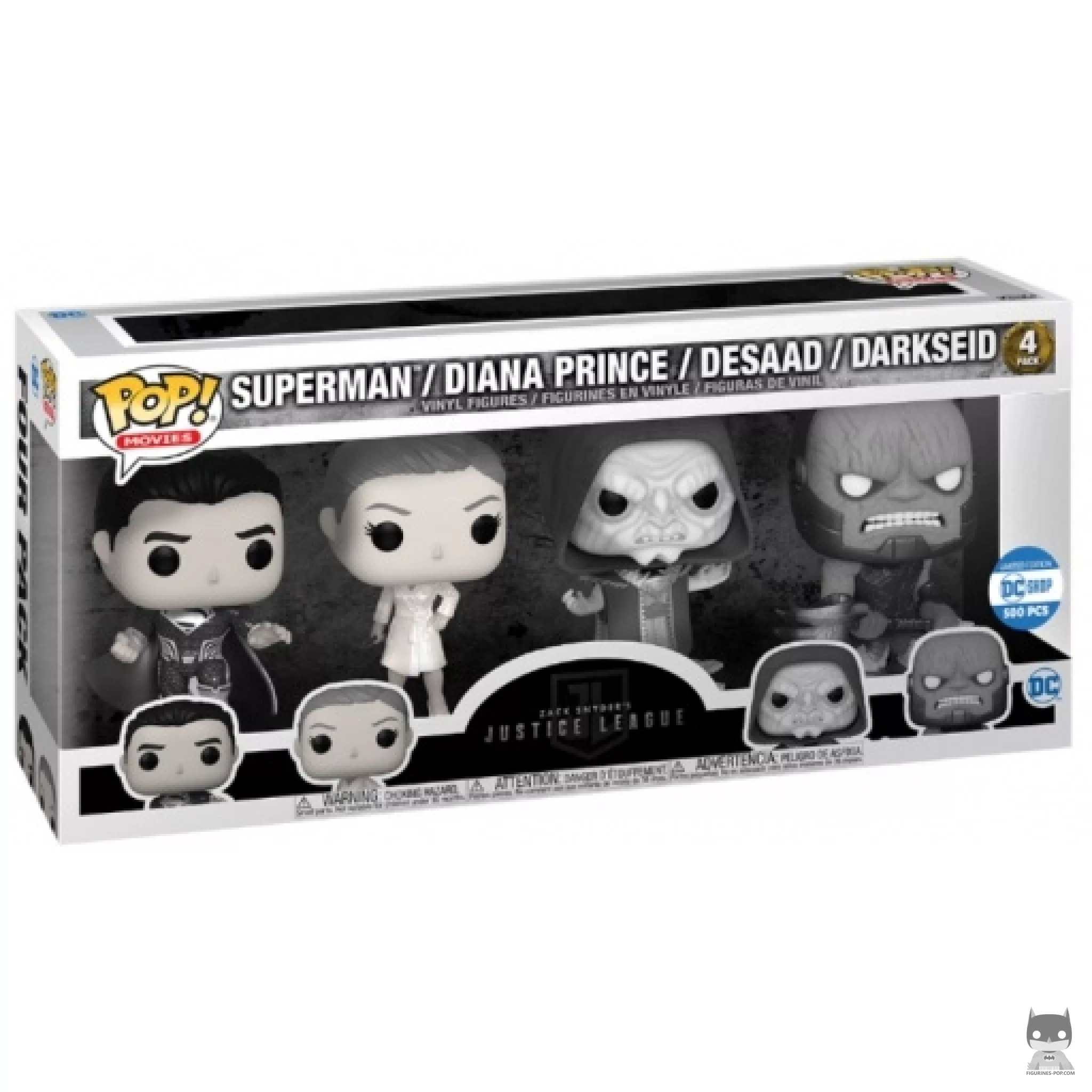 Figurine Funko POP Superman, Diana Prince, Desaad & Darkseid avec boîte