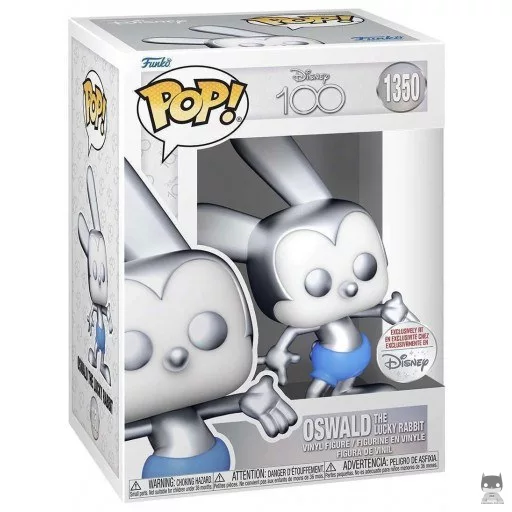 Figurine Funko POP Oswald Le Lapin Chanceux (Silver) (100 ans de Disney)