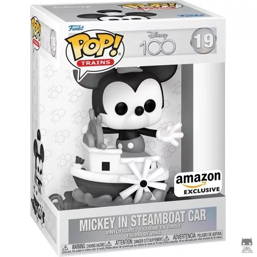 Figurine Funko POP Mickey sur Chariot Bateau à Vapeur (Amazon)
