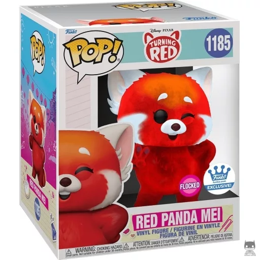 Figurine Funko POP Mei Panda Roux (Supersized & Flocked) (Alerte Rouge)