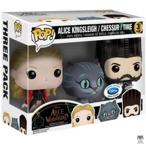 Figurine Funko POP Alice, Chessur & Time (Exclusive)