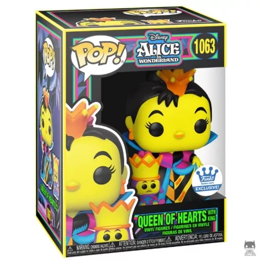 Figurine Funko POP Reine de Cœur avec Roi (Blacklight) (Funko Shop)