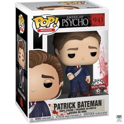 Figurine Funko POP Patrick Bateman en costume avec couteau (American Psycho)