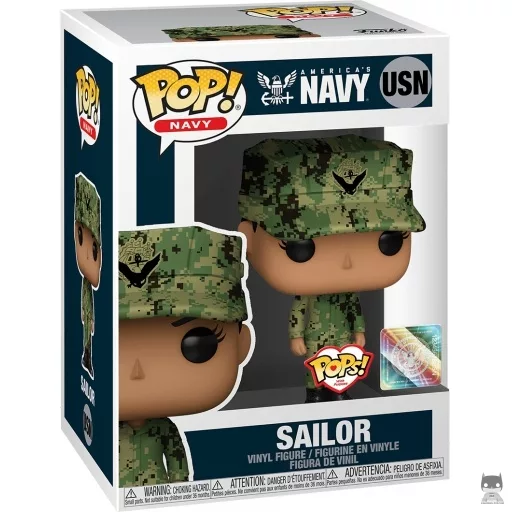 Figurine Funko POP Marin de la Navy Américaine Femme (Hispanique) (With Purpose)