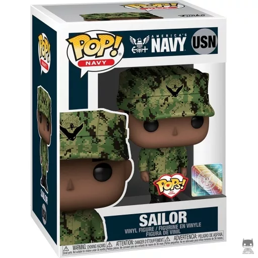 Figurine Funko POP Marin de la Navy Américaine Homme (Afro-Américain) (With Purpose)