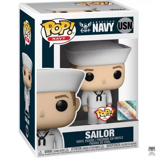 Figurine Funko POP Marin de la Navy Américaine Homme en Tenue de Cérémonie (Causasien) (With Purpose)