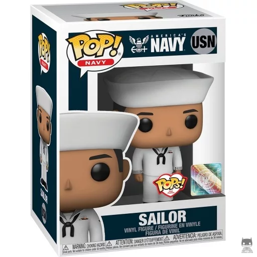 Figurine Funko POP Marin de la Navy Américaine Homme en Tenue de Cérémonie (Hispanique) (With Purpose)