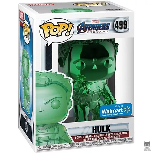 Figurine Funko POP Hulk (Vert & Chrome) (Avengers : Endgame)