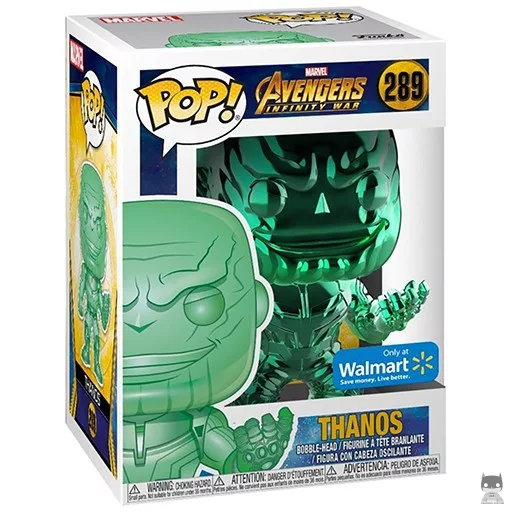 Figurine Funko POP Thanos (Vert & Chrome) (Walmart)