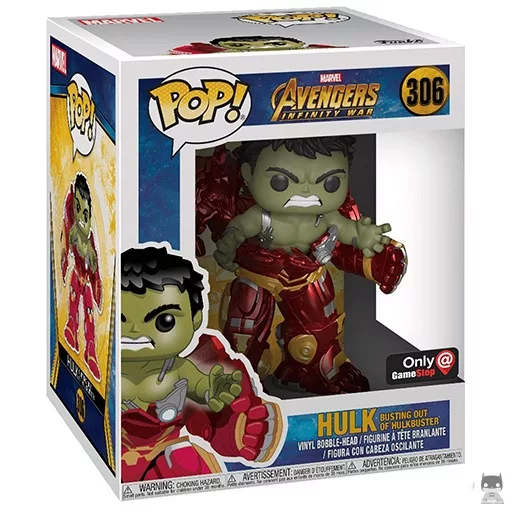 Figurine Funko POP Hulk (avec Hulkbuster) (Supersized) (GameStop)
