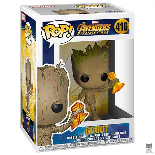 Figurine Funko POP Groot (avec Stormbreaker) (Avengers : Infinity War)