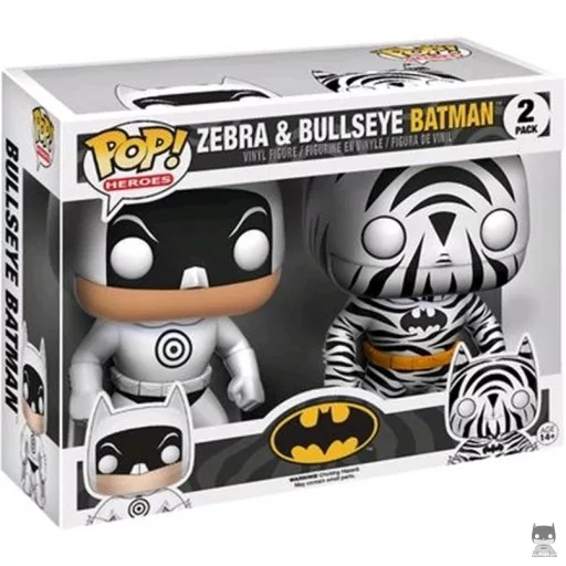 Figurine Funko POP Batman Zebra & Bullseye (Exclusive)