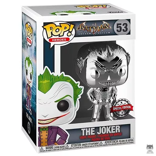 Figurine Funko POP Le Joker (Argent) (Batman : Arkham Asylum)