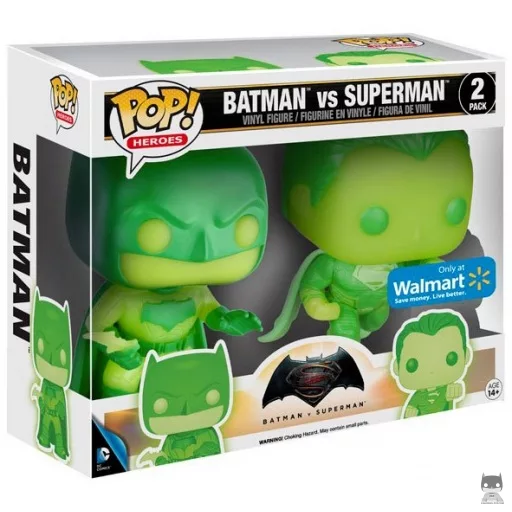 Figurine Funko POP Batman vs Superman (Glow in the Dark) (Batman vs Superman : L'Aube de la Justice)