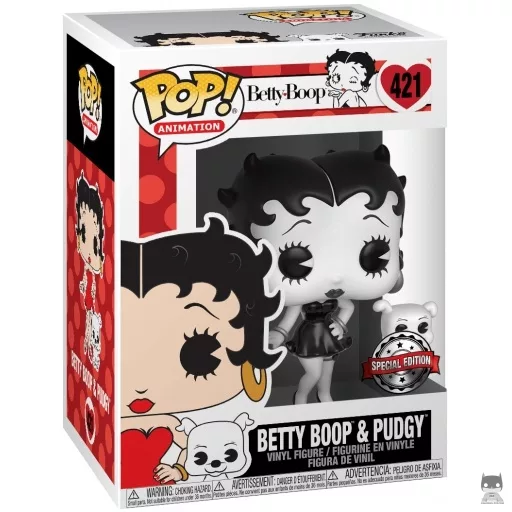 Figurine Funko POP Betty Boop & Pudgy (Noir & Blanc) (Betty Boop)