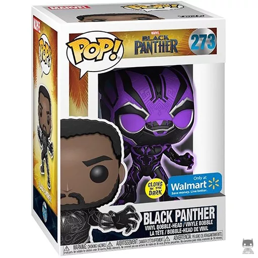 Figurine Funko POP Black Panther (Glow in the Dark) (Walmart)