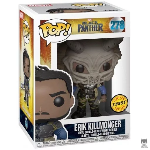 Figurine Funko POP Erik Killmonger (masqué) (Chase) (Black Panther)