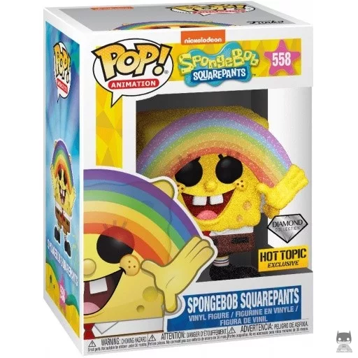 Figurine Funko POP Bob l'Eponge Arc-en-ciel (Diamond Glitter) (Bob l'Eponge)