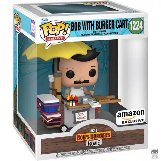 Figurine Funko POP Bob avec le Chariot à Hamburgers (Bob's Burgers)