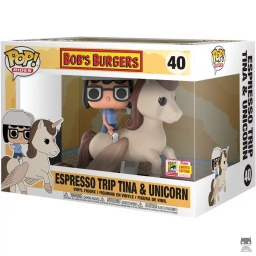 Figurine Funko POP Tina Voyage Espresso & Licorne (Bob's Burgers)
