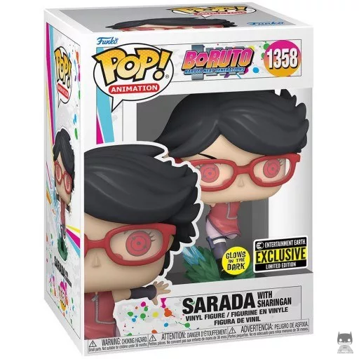 Figurine Funko POP Sarada avec Sharingan (Glow in the Dark) (Entertainment Earth)